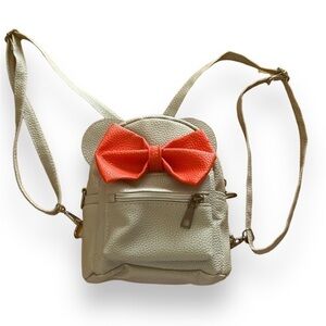 Disney Minnie Mouse mini backpack convertible crossbody bag ears bow